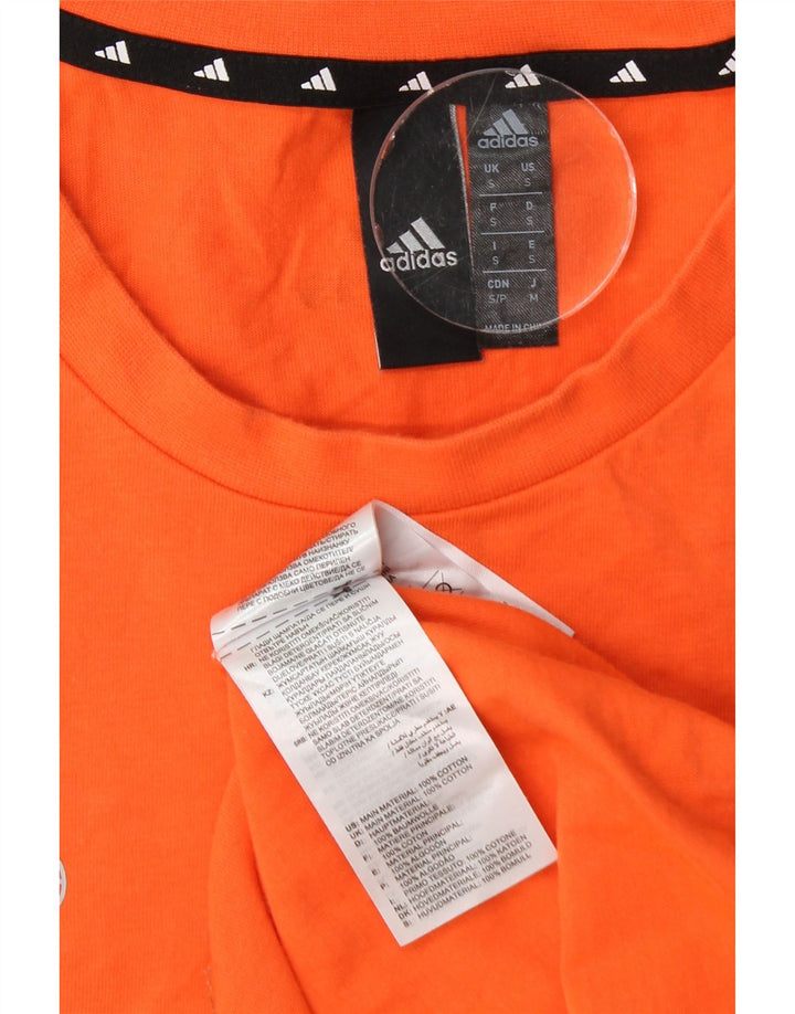 Adidas Herre grafisk T-shirt Top Lille Orange Bomuld