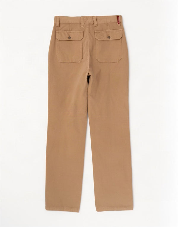Carrera Herre Lige Chino Bukser IT 46 Small W31 L32 Beige Bomuld