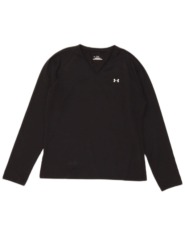 Under Armour Dame Top Langærmet UK 12 Medium Sort Polyester