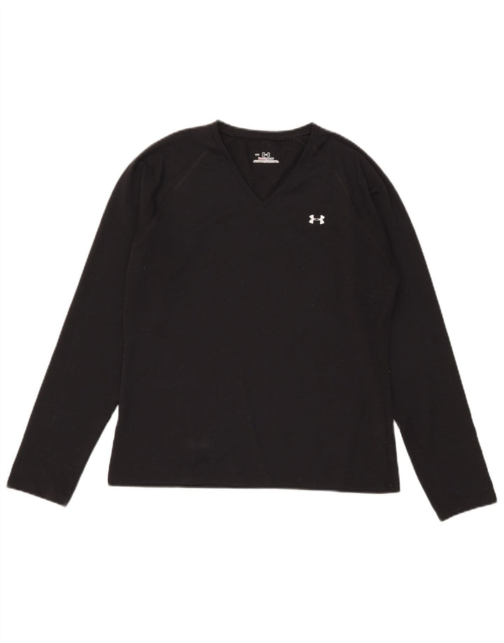 Under Armour Dame Top Langærmet UK 12 Medium Sort Polyester