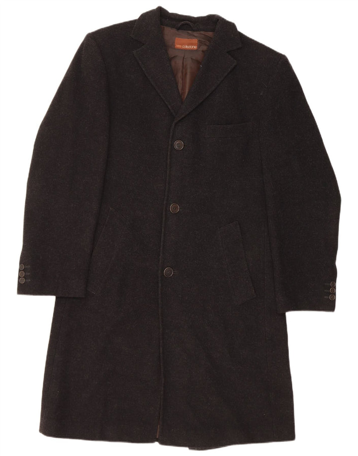Marks & Spencer Herre Overfrakke UK 36 Small Grey Wool
