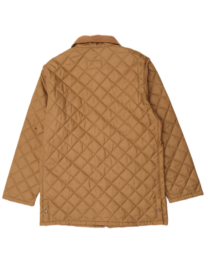 Pierre Cardin Herre quiltet jakke UK 40 Stor Beige Polyester