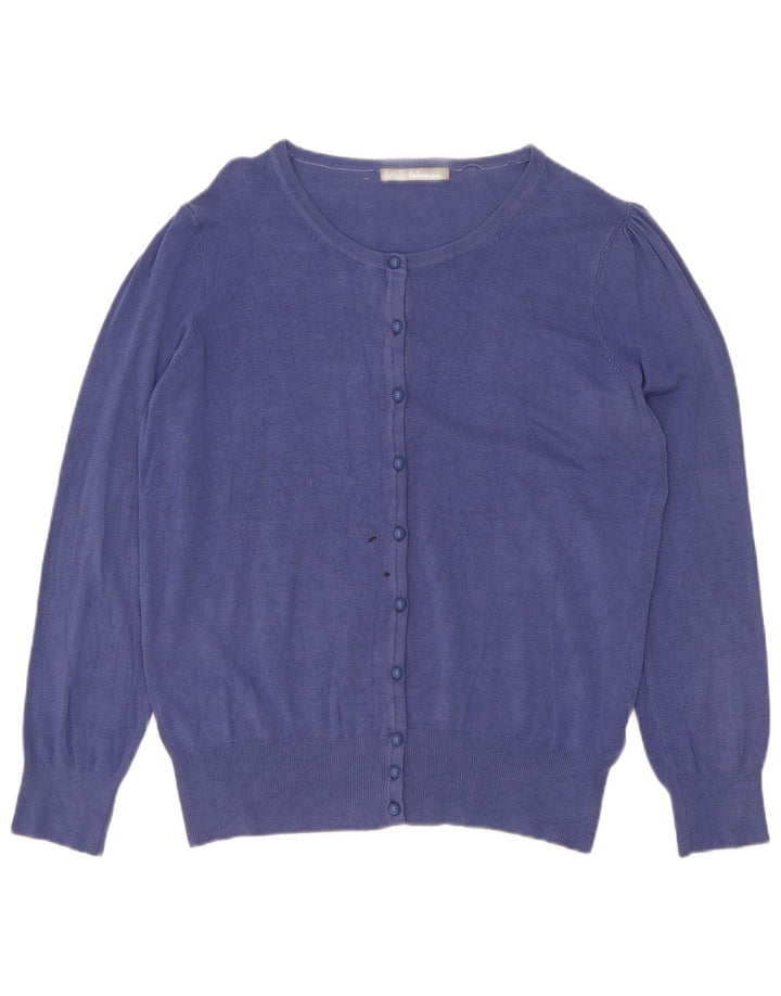 Marks & Spencer Dame Cardigan Sweater UK 16 Large Blue Viscose