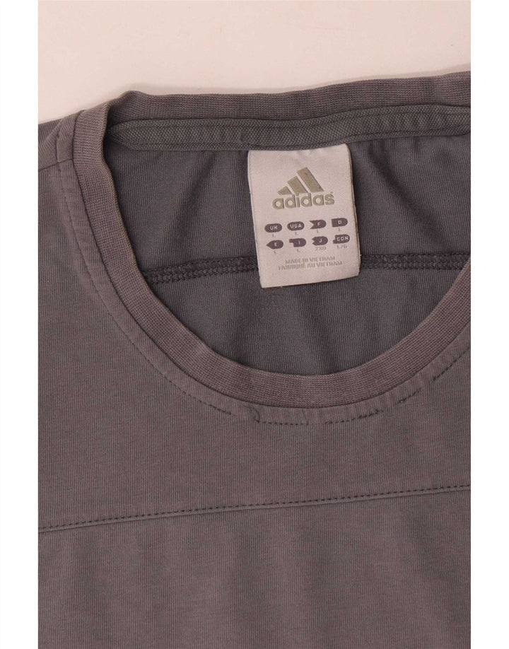 Adidas Herre T-Shirt Top Stor Grå Bomuld