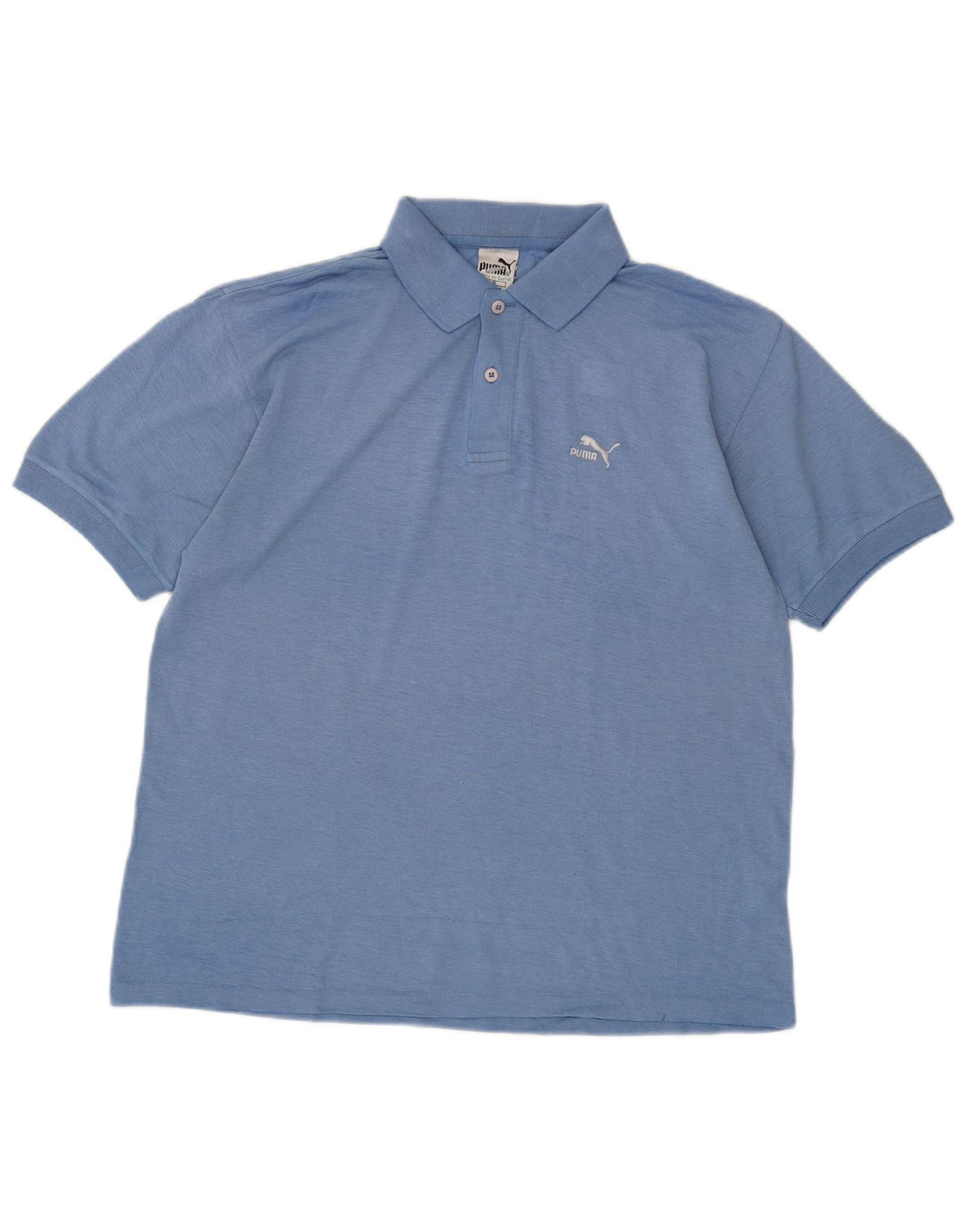 PUMA Poloshirt til mænd Medium blå bomuld