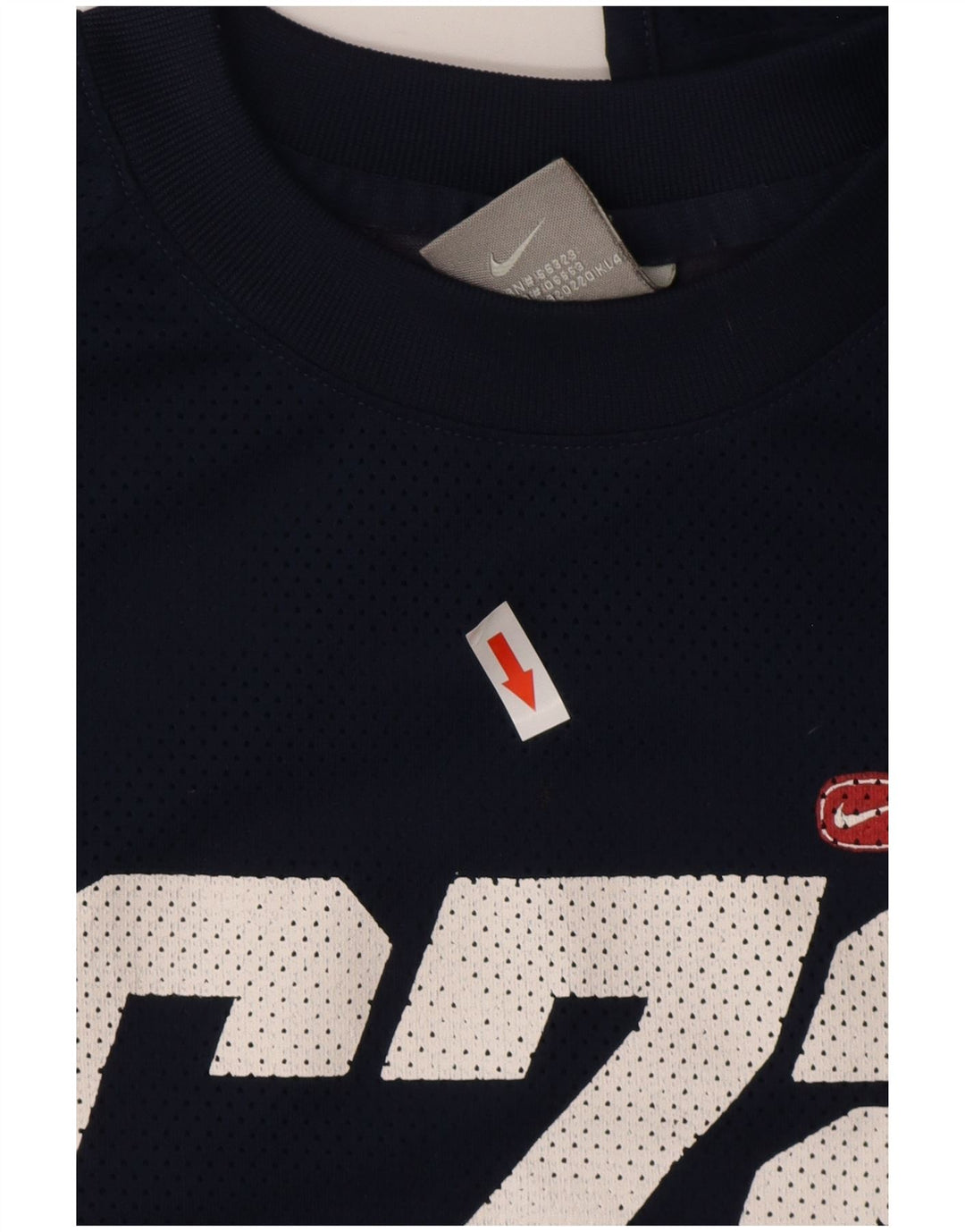 Nike Herre Cor72z grafisk top langærmet lille marineblå polyester