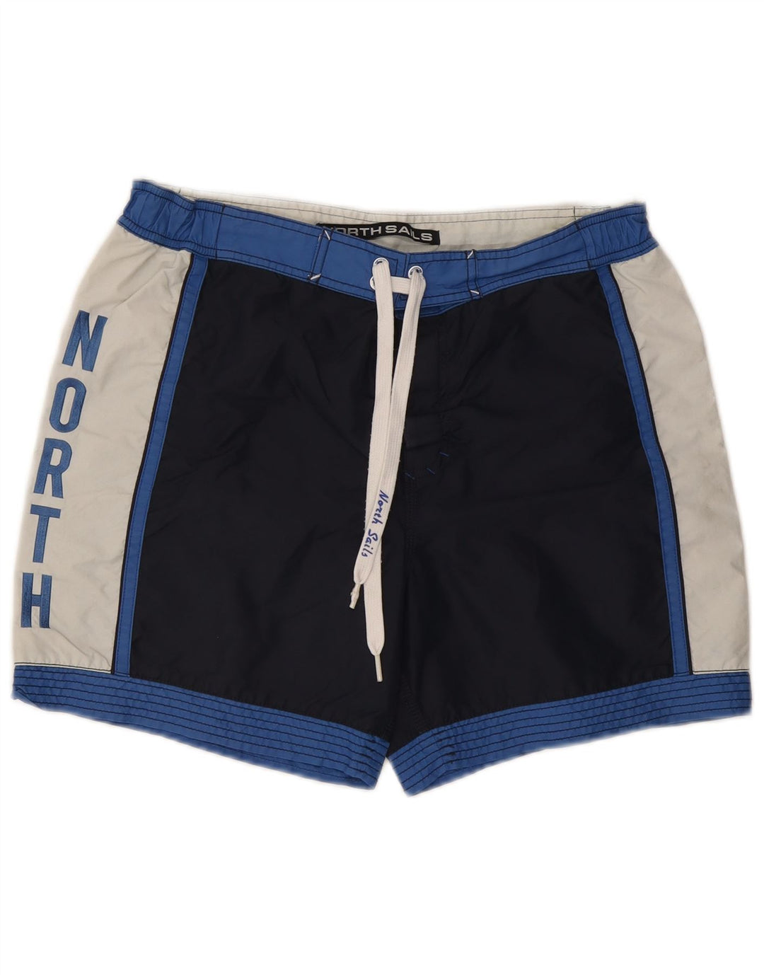 North Sails Herre grafiske svømmeshorts Medium Navy Blue Colourblock