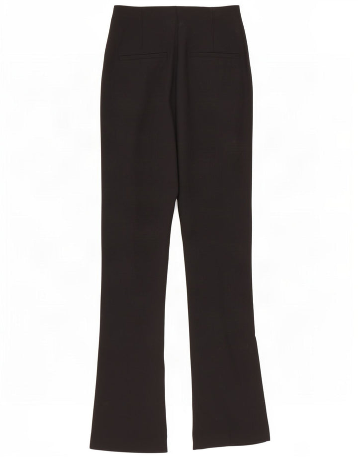 Zara Dame Bootcut Casual Bukser XS W24 L32 Sort Polyester