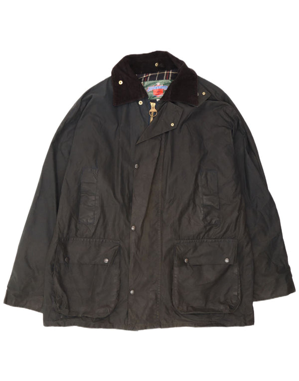 Miller & Simons Herre vokset bomuldsjakke UK 42 XL Sort