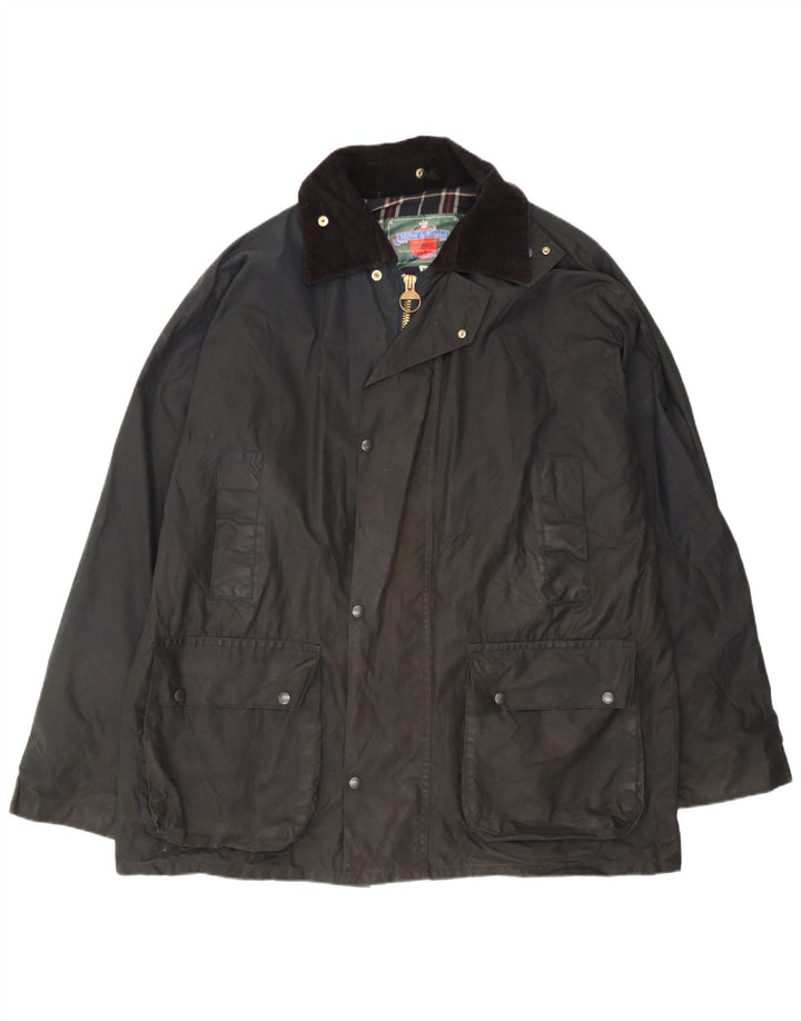 Miller & Simons Herre vokset bomuldsjakke UK 42 XL Sort
