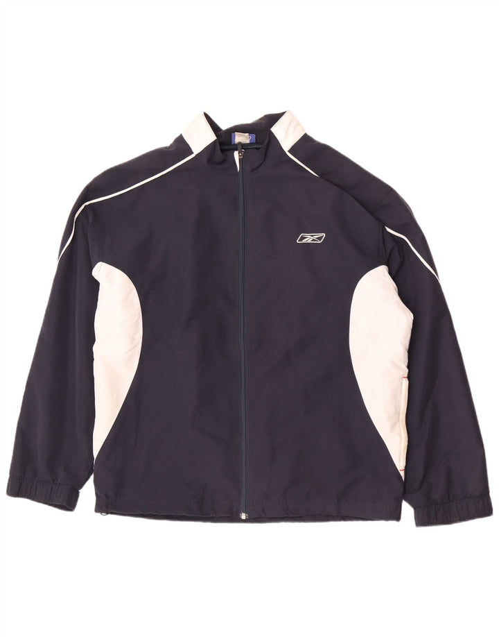 Reebok Herre træningsdragt Topjakke Stor marineblå Colourblock Polyester