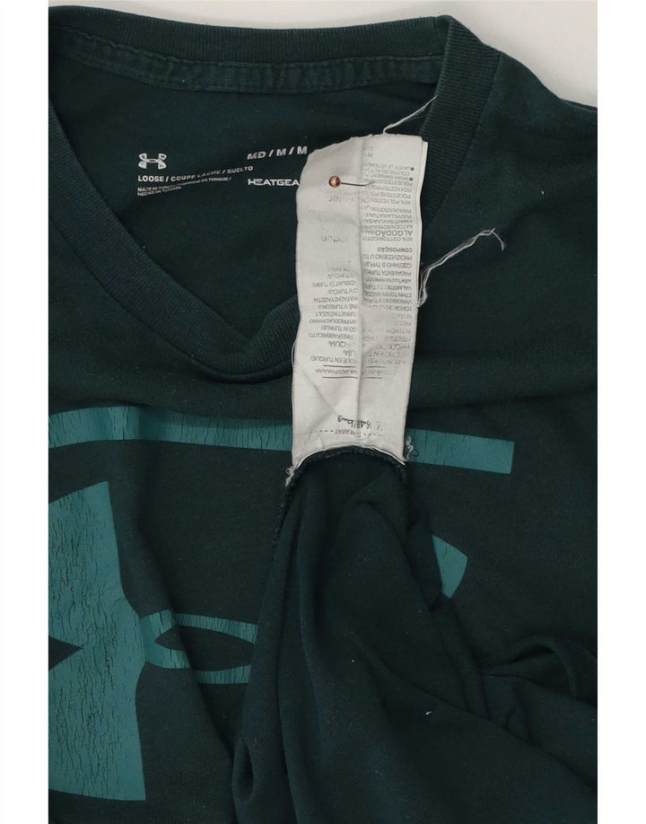Under Armour Herre grafisk T-shirt Top mellemgrøn bomuld