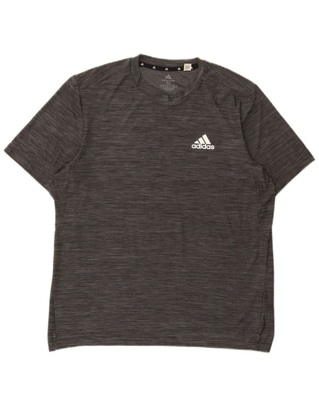 Adidas Herre Aeroready T-Shirt Top Medium Grey Flecked Polyester
