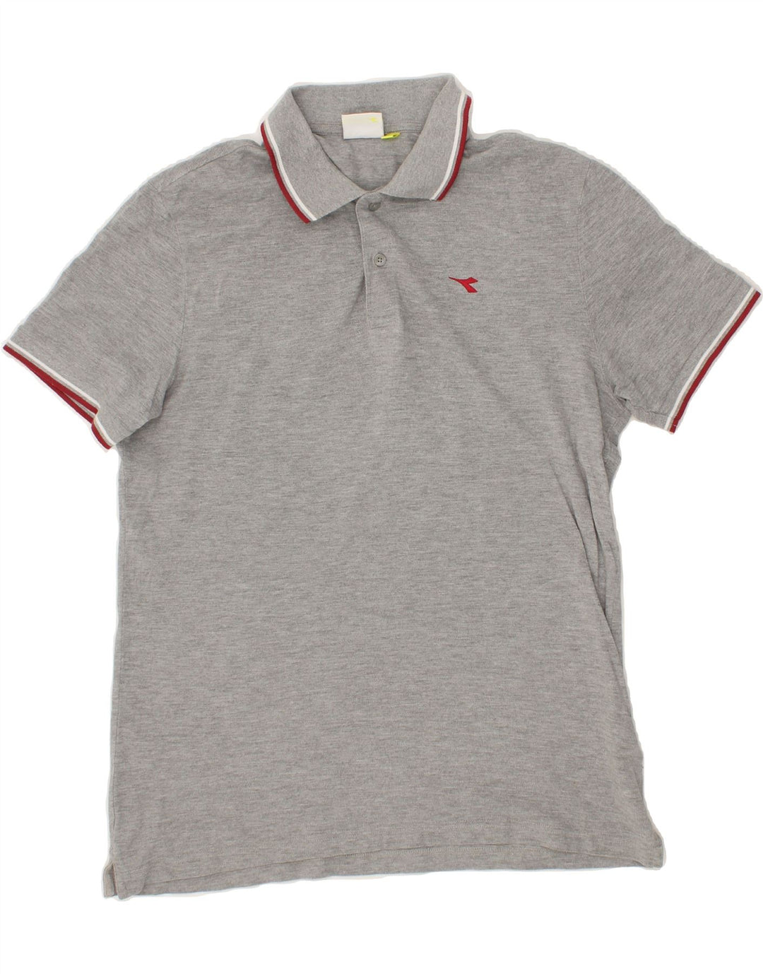 DIADORA Mens Polo Shirt XL Grey Cotton Vintage Diadora and Second-Hand Diadora from Messina Hembry 
