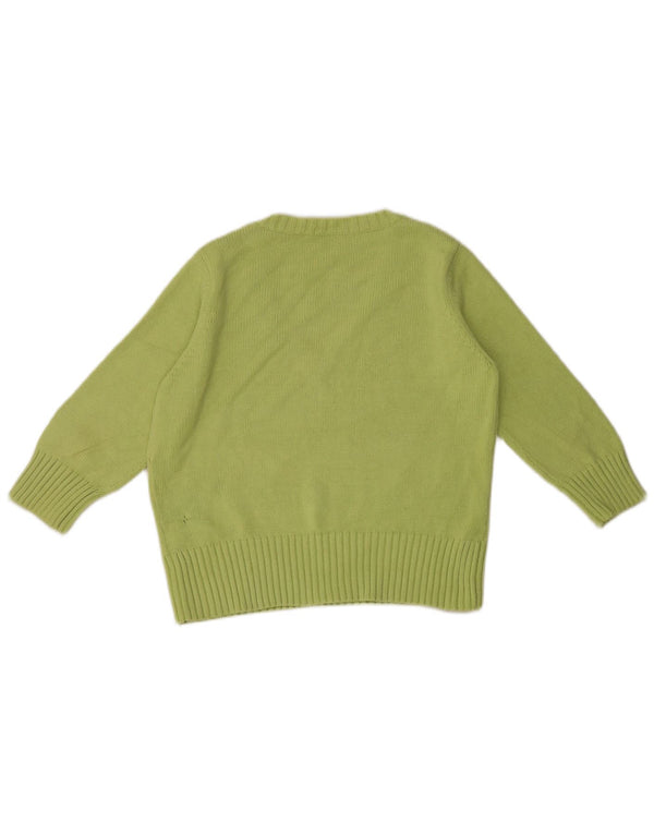 Marks & Spencer Dame 3/4-ærmet V-hals sweater UK 18 XL Grøn