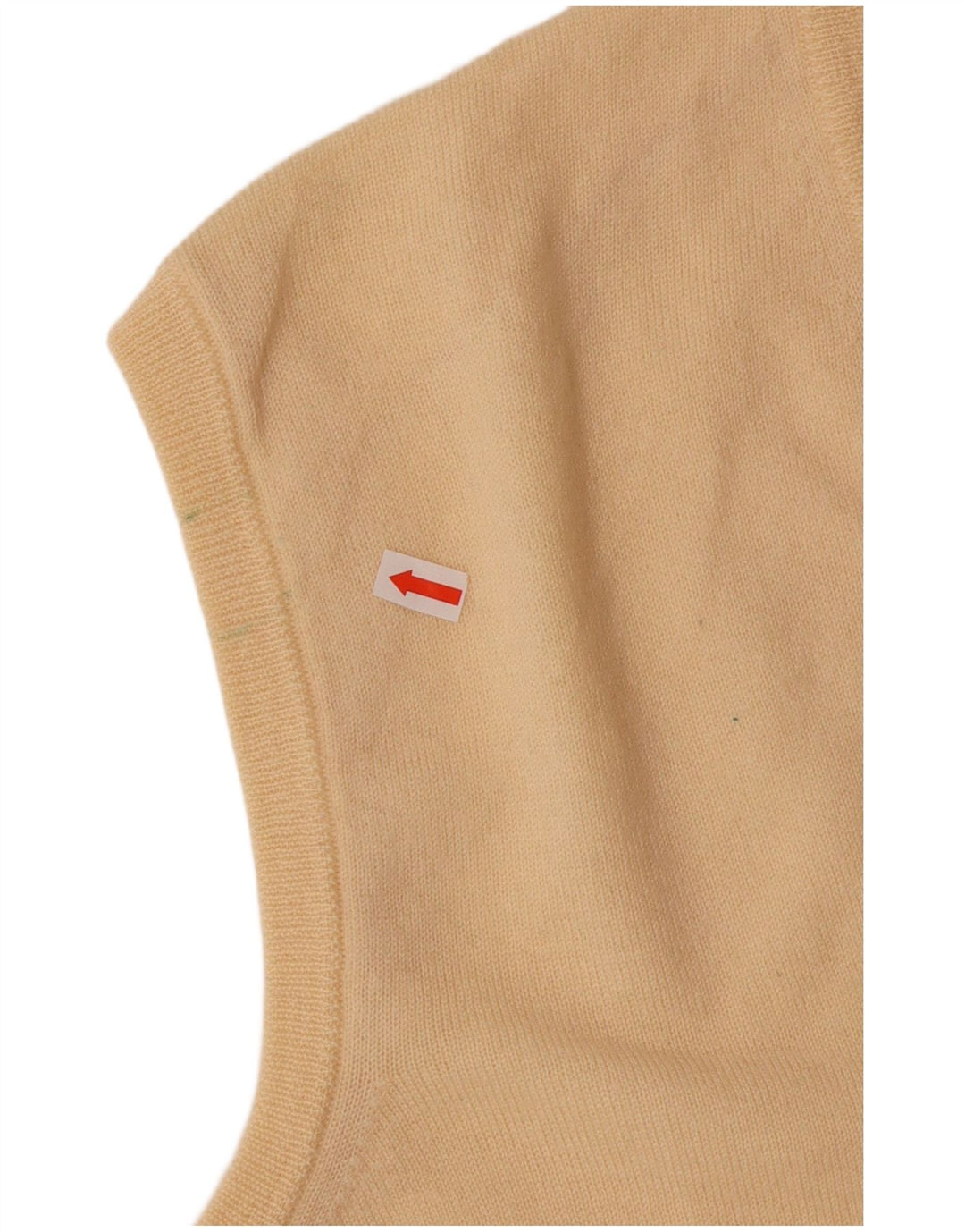 POLO Herre V-hals Vest Tank Top IT 52 Stor Gul Virgin Wool