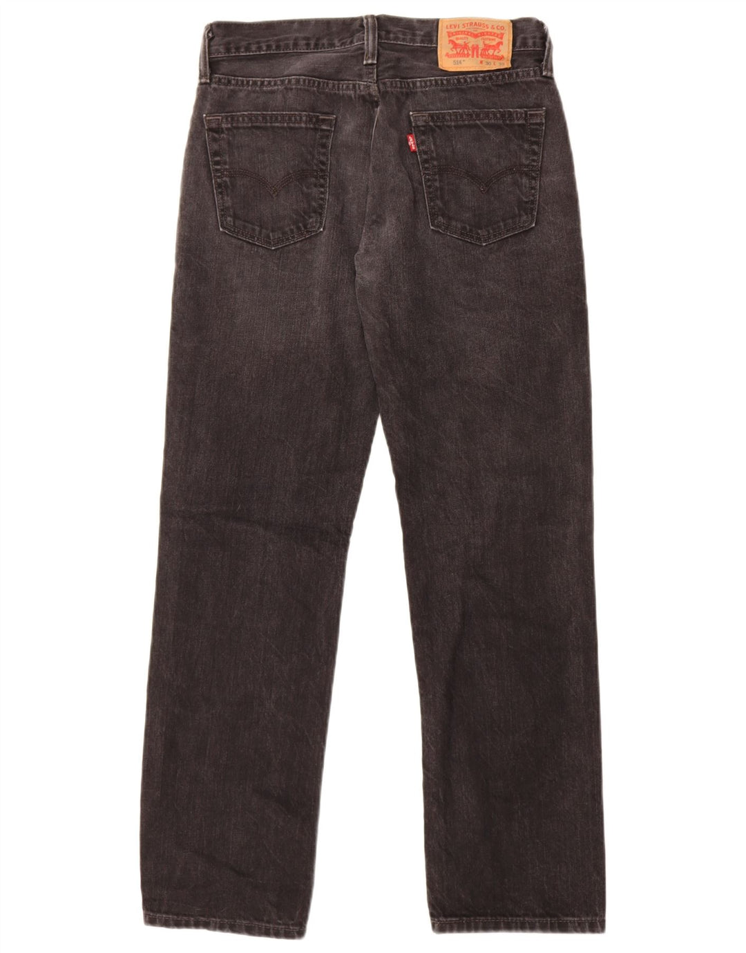Levi's Dame 514 Straight Jeans W30 L32 Sort Bomuld