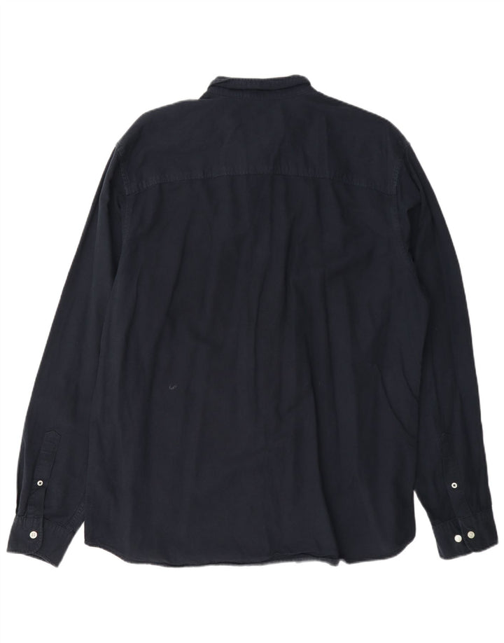 Jack & Jones herreskjorte 2XL marineblå bomuld