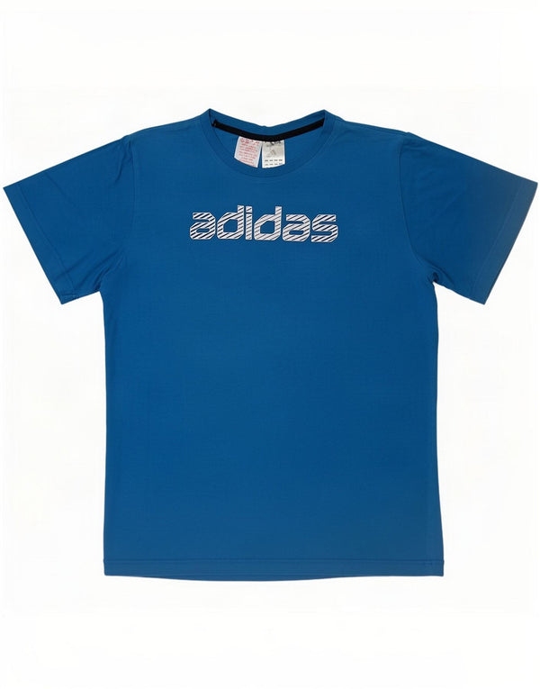Adidas drenge grafisk T-shirt top 15-16 år blå bomuld