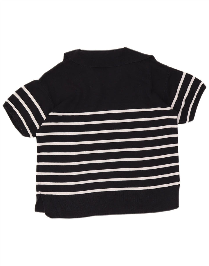 Marks & Spencer Dame Polo Neck Jumper Sweater UK 14 Medium Navy Blue