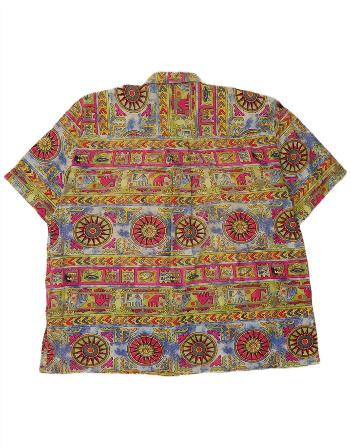 Avanti Herre abstrakt mønster skjorte størrelse 41/42 Large Flerfarvet