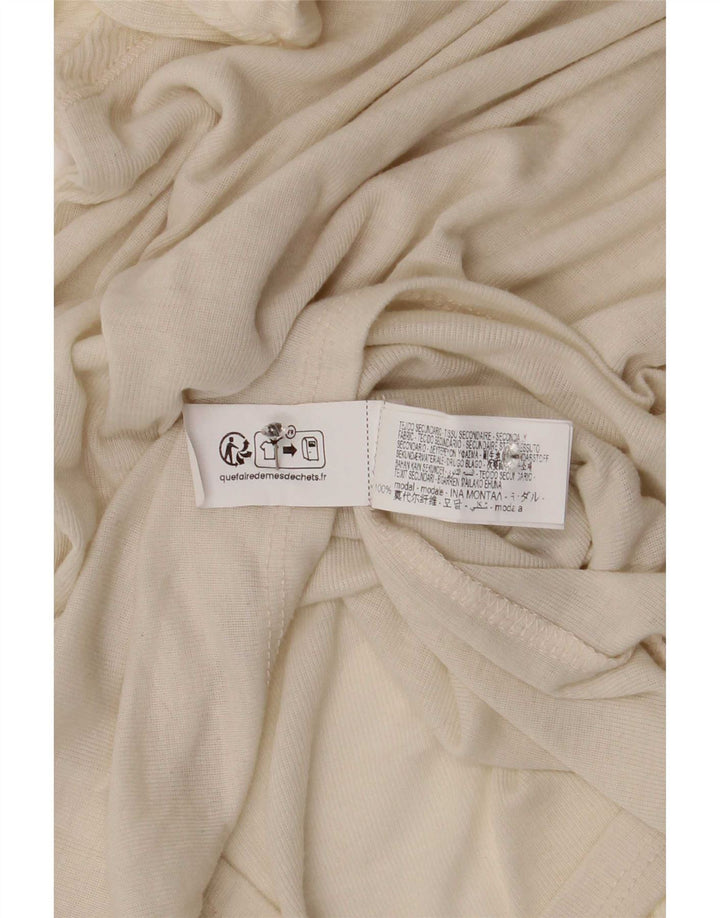 Zara Dame Top Langærmet UK 8 Small White Modal