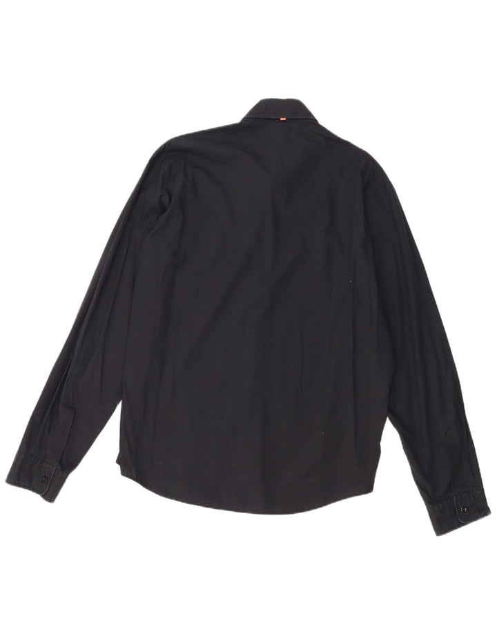 Hugo Boss Herreskjorte Medium Sort Bomuld