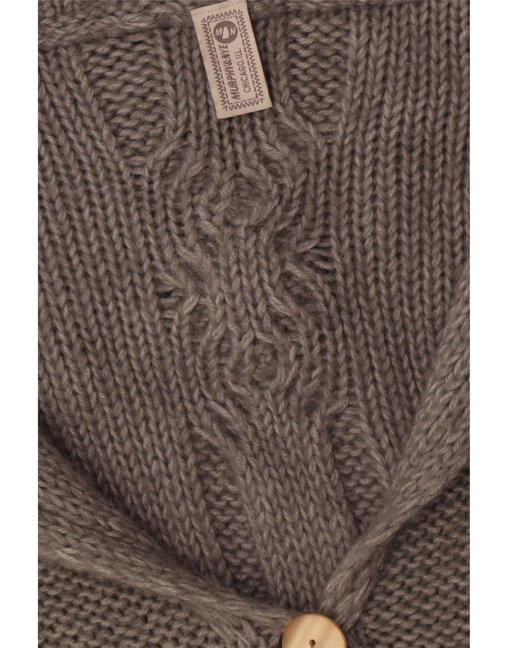 Murphy & Nye Dame Longline Cardigan Sweater UK 16 Large Grey