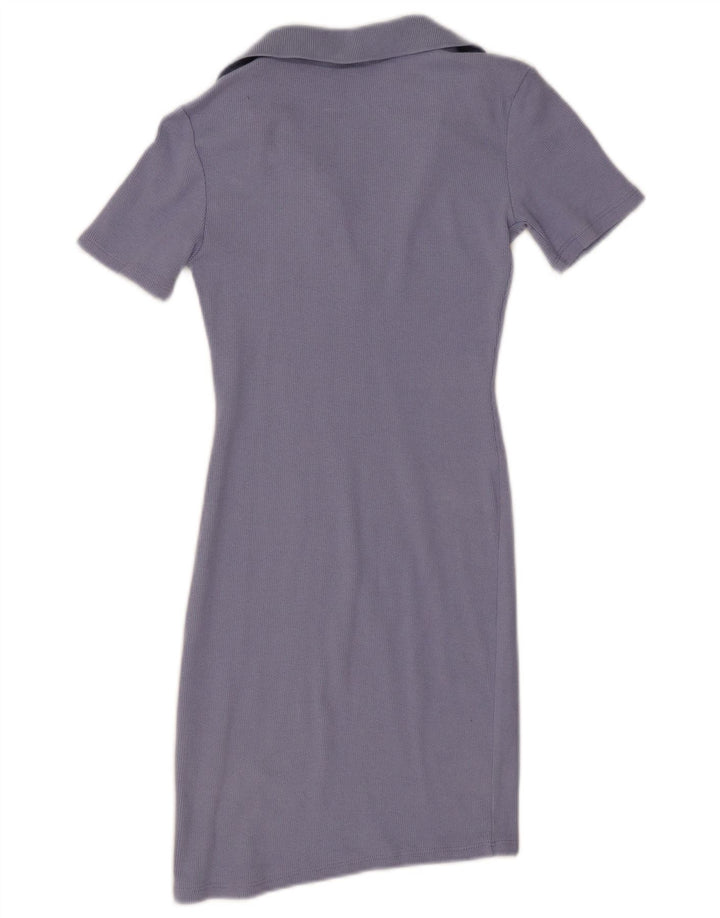 Zara Dame Polo Dress UK 8 Lille Lilla