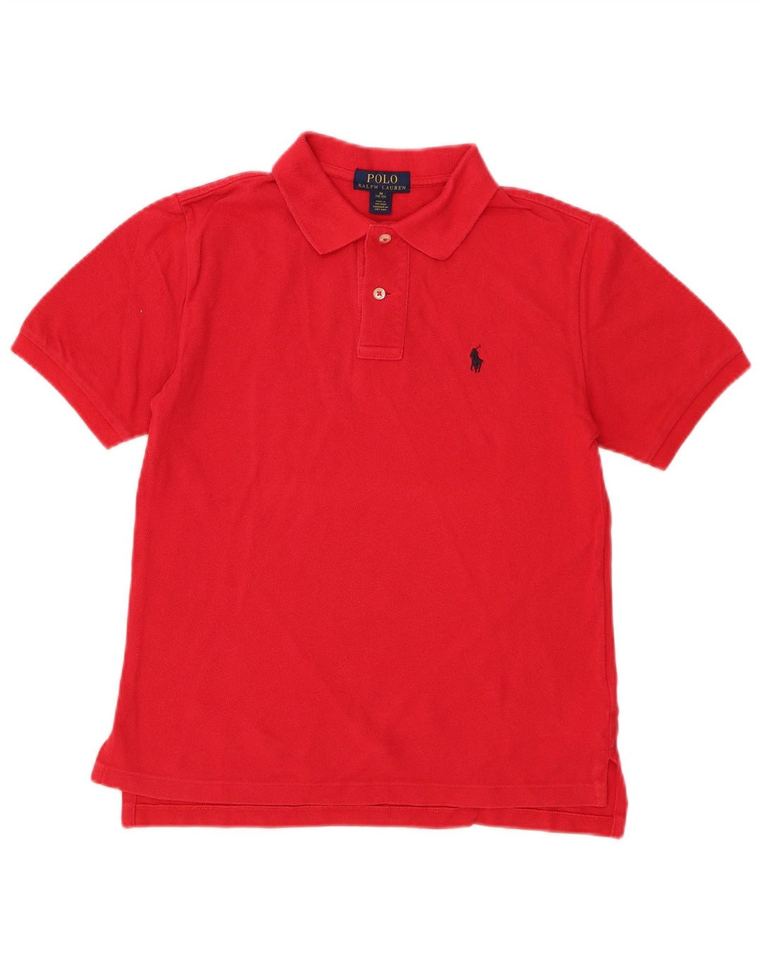 RALPH LAUREN Polo Shirt 10-11 År Medium Rød Bomuld