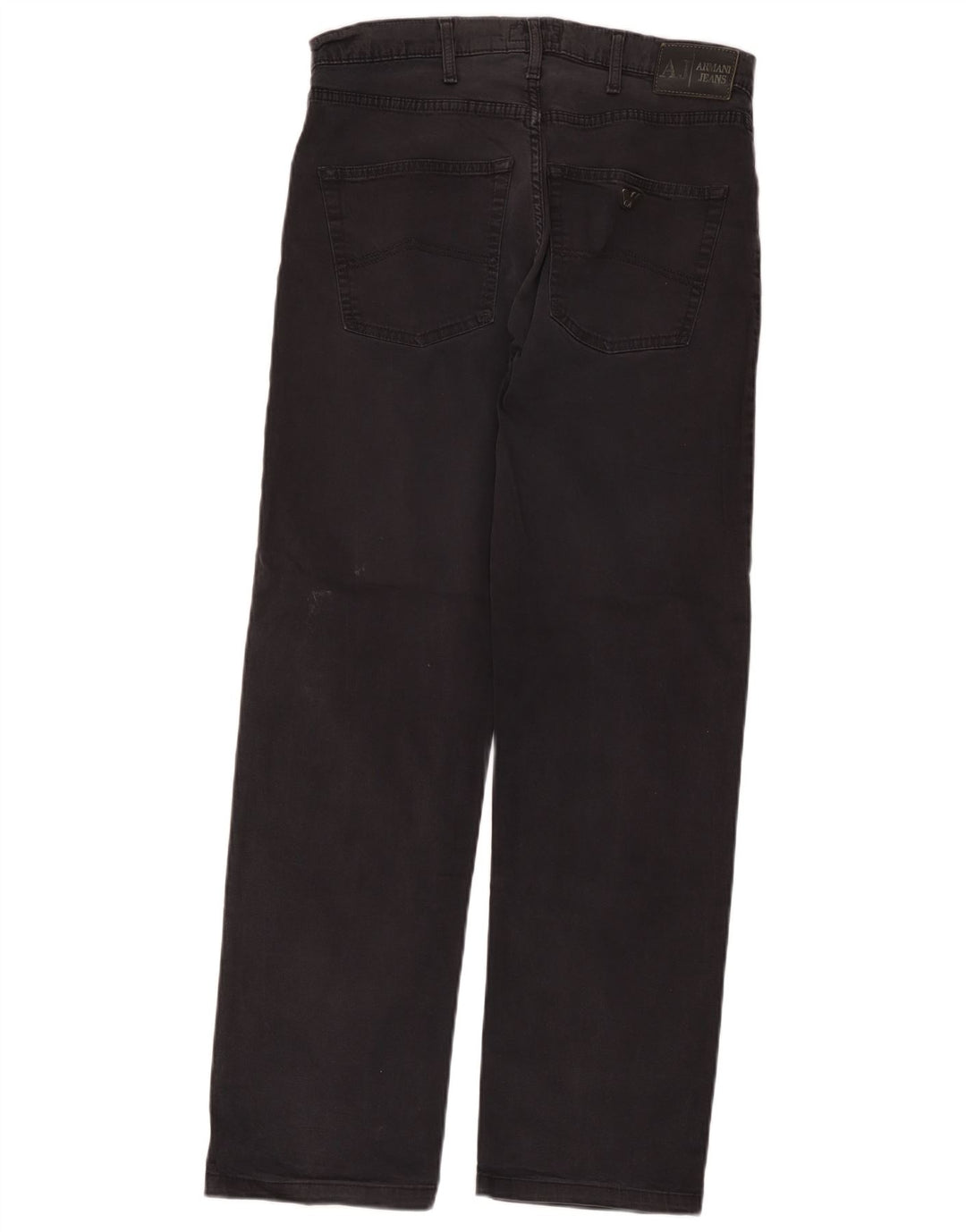 Armani Straight Jeans til mænd W32 L31 Sort bomuld
