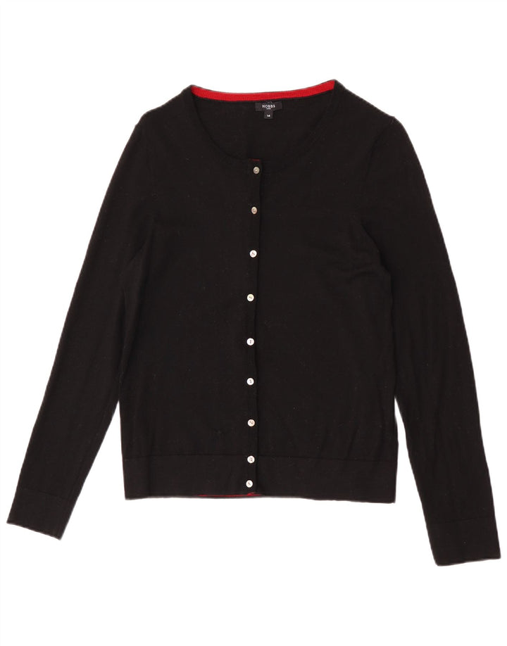 Hobbs Dame Cardigan Sweater UK 14 Medium Sort Uld