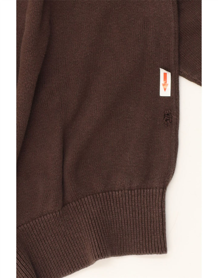 Tommy Hilfiger Herre Crew Neck Jumper Sweater Stor Brun