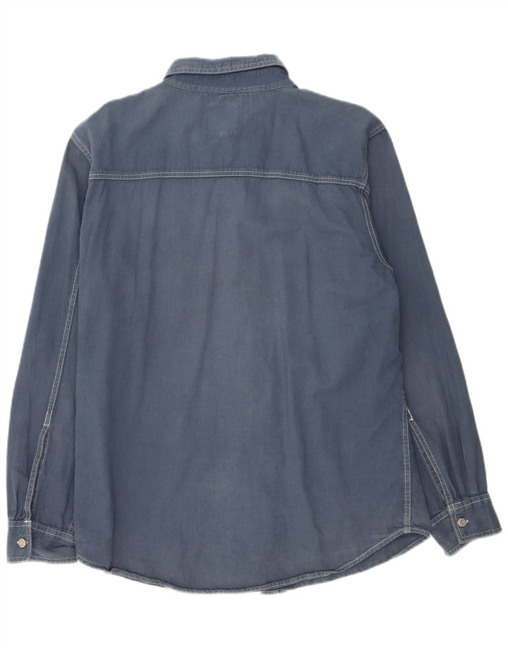Levi's Denimskjorte til mænd Stor marineblå bomuld