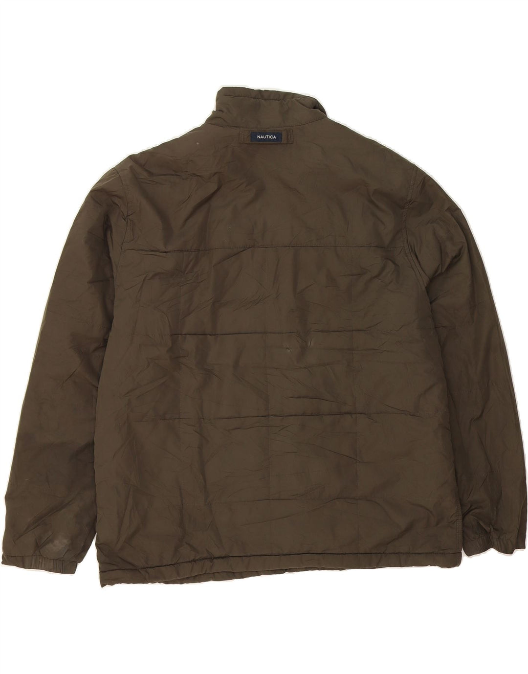 NAUTICA Mens Bomber Jacket UK 40 Large Brown Polyester Vintage Nautica and Second-Hand Nautica from Messina Hembry 