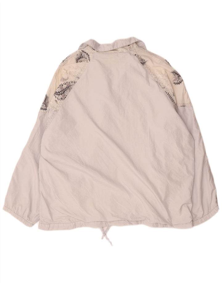 Vintage træningsdragt til mænd Topjakke XL Hvid Colourblock