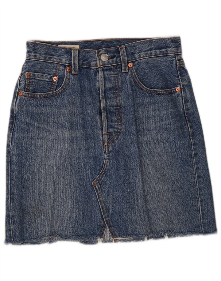 Levi's denimnederdel til kvinder W25 XS blå bomuld