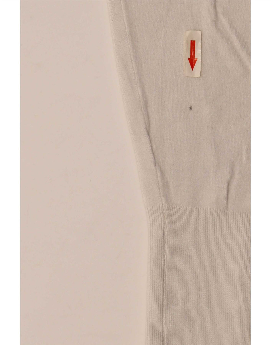 Zara sweater med rund hals til kvinder UK 12 Medium White Viscose