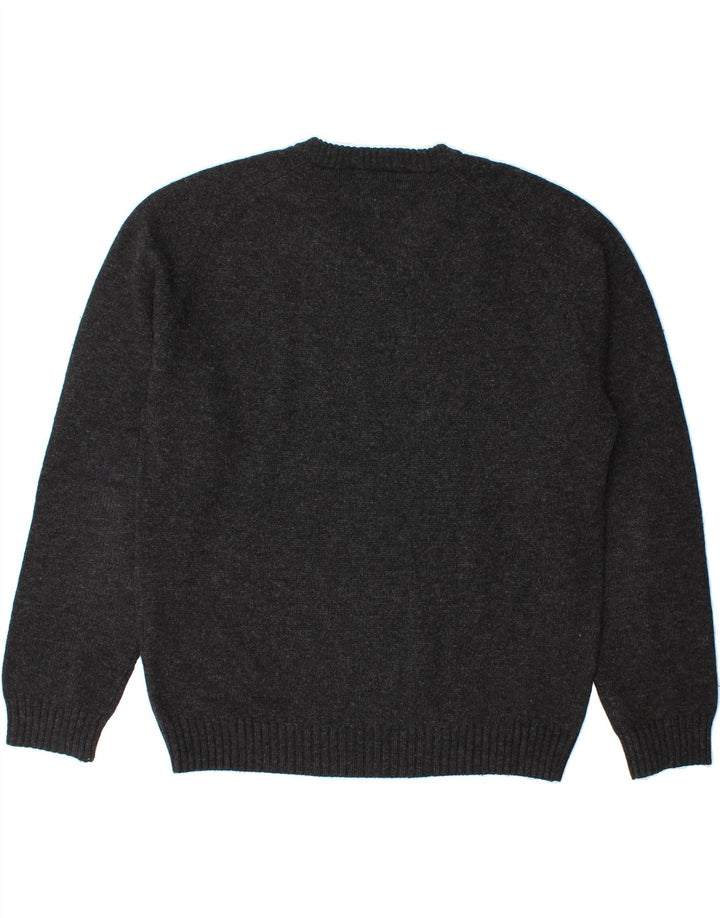 LEVI'S Mens V-Neck Jumper Sweater XL Grey Wool Vintage Levi's and Second-Hand Levi's from Messina Hembry 