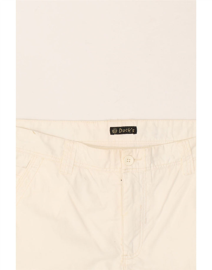 DACK'S Mens Chino Shorts IT 52 XL W38  Off White Cotton Vintage Dack's and Second-Hand Dack's from Messina Hembry 