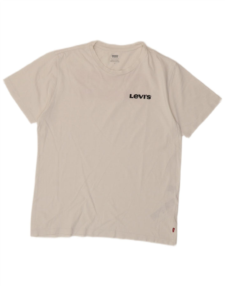 Levi's Herre grafisk T-shirt top mellem hvid bomuld