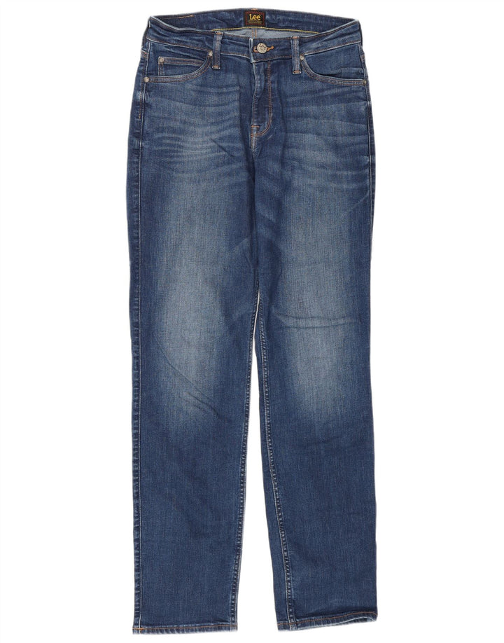 LEE Dame Marion Straight Jeans W30 L31 Blå Bomuld