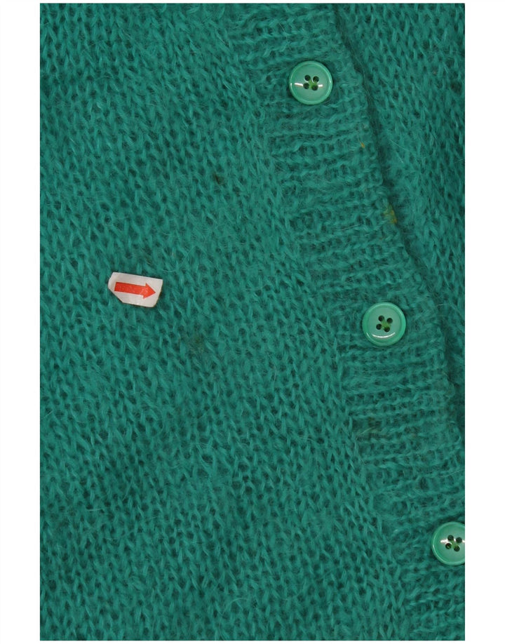 VINTAGE Dame Cardigan Sweater UK 16 Large Green