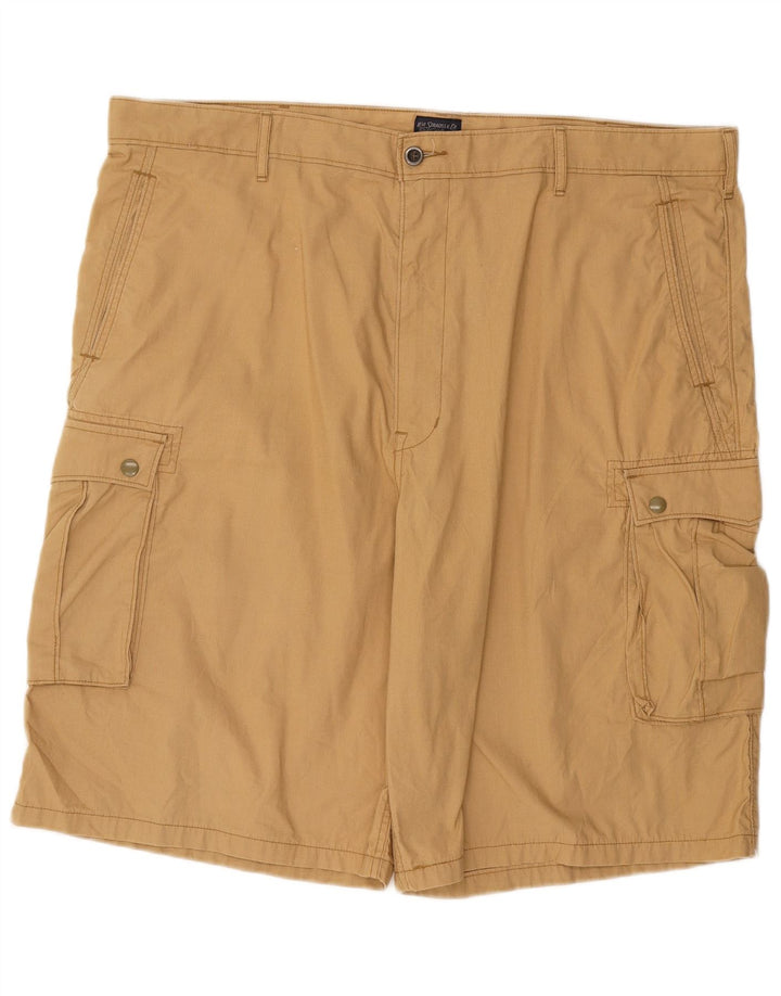 LEVI'S Mens Cargo Shorts W42 2XL Beige Cotton