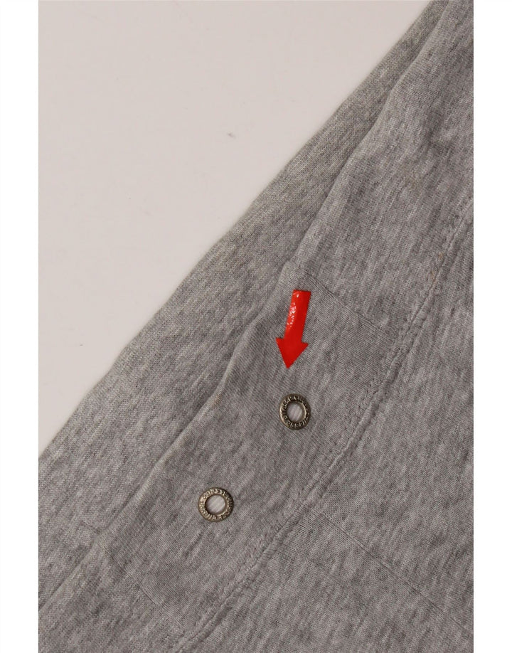 Ellesse Womens Leggings UK 16 Large Grå Bomuld