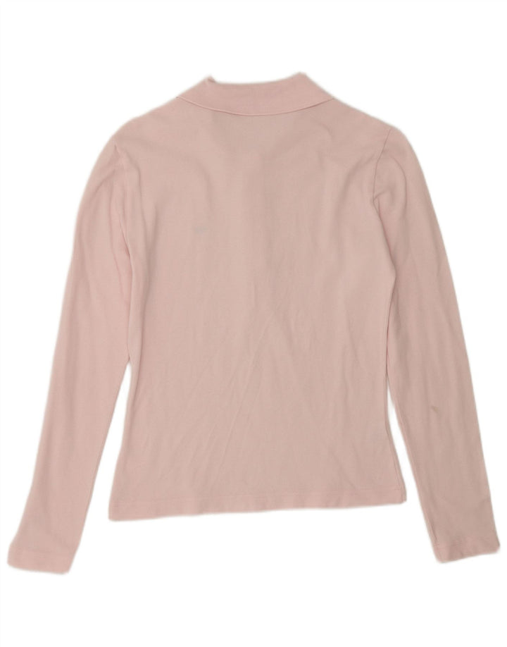 Lacoste langærmet poloshirt til kvinder størrelse 40 Medium Pink Bomuld
