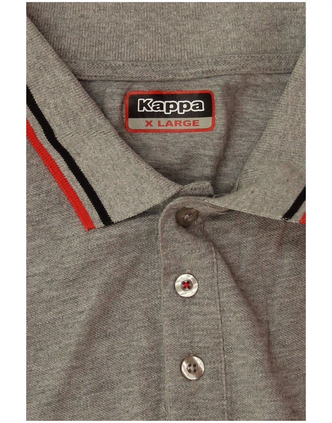 Kappa Polo Shirt til mænd XL Grå Flecked