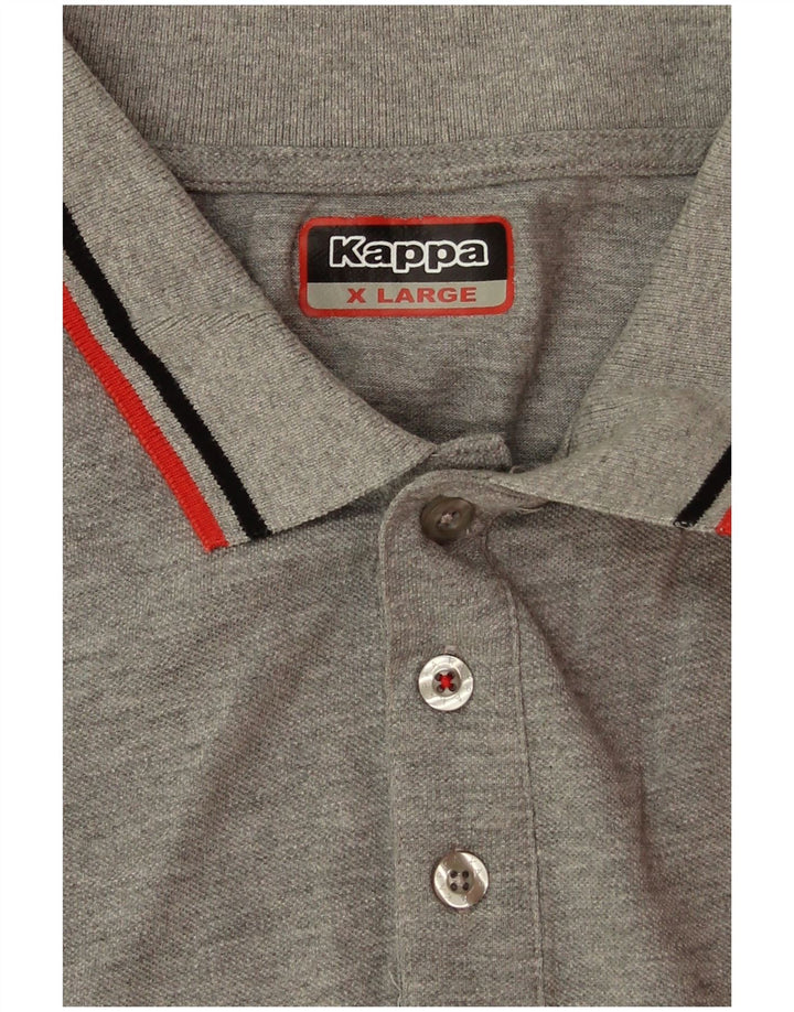 Kappa Polo Shirt til mænd XL Grå Flecked