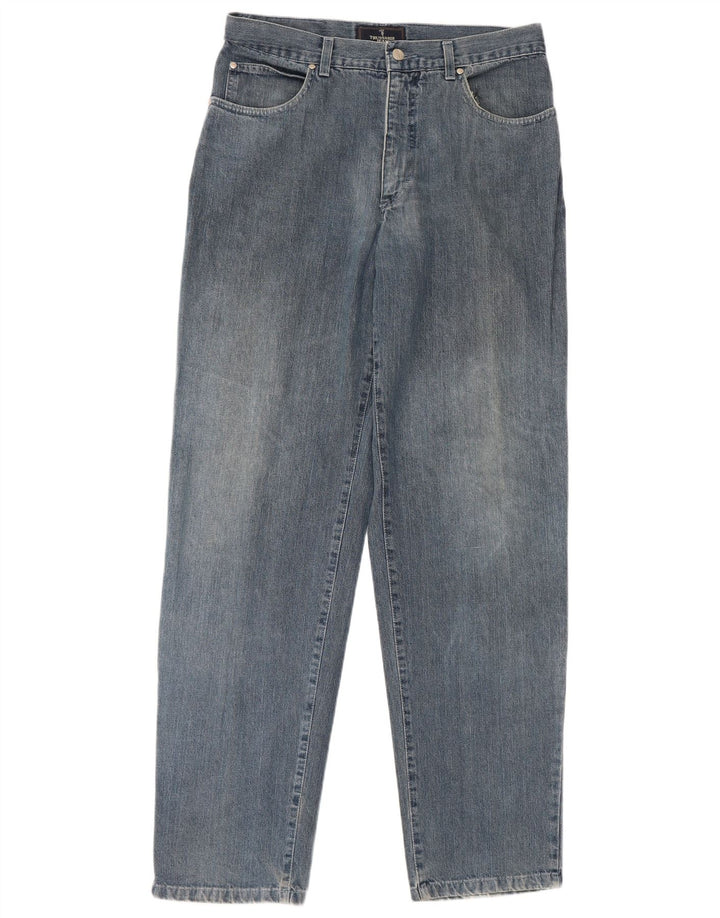 Trussardi herre tilspidsede jeans W36 L34 blå bomuld