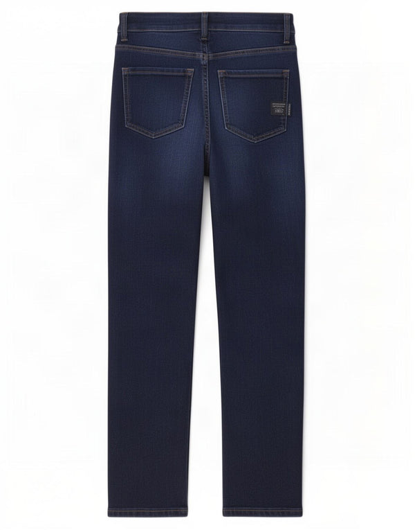 Marks & Spencer Dame Sienna Straight Jeans UK 8 Small W26 L25 Navy Blue